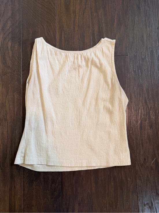 j.galt Tops - Everyday Cream Textured Tank Top